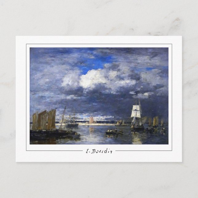 Eugène Boudin #13-2 - Fine Art Postcard (Front)