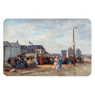 Eugene Boudin - Bathing Time at Trouville Magnet