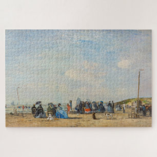 Eugene Boudin - Gathering on the Beach Jigsaw Puzzle