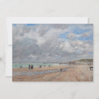 Eugene Boudin - The Beach at Deauville