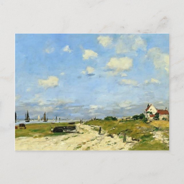 Eugene Boudin- The Dunes at Etaples Postcard (Front)