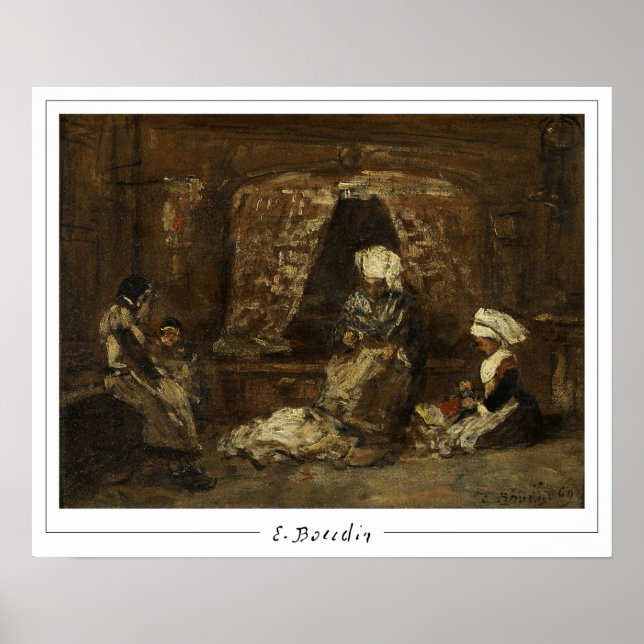 Eugène Boudin Zedign Art Poster #19-2 (Front)