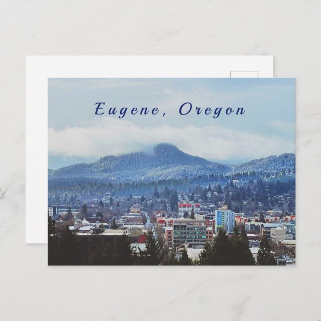 Eugene, carte postale de l'Oregon (Devant / Derrière)