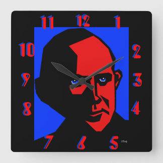 Eugene Debs By Don Busky Square Wall Clock