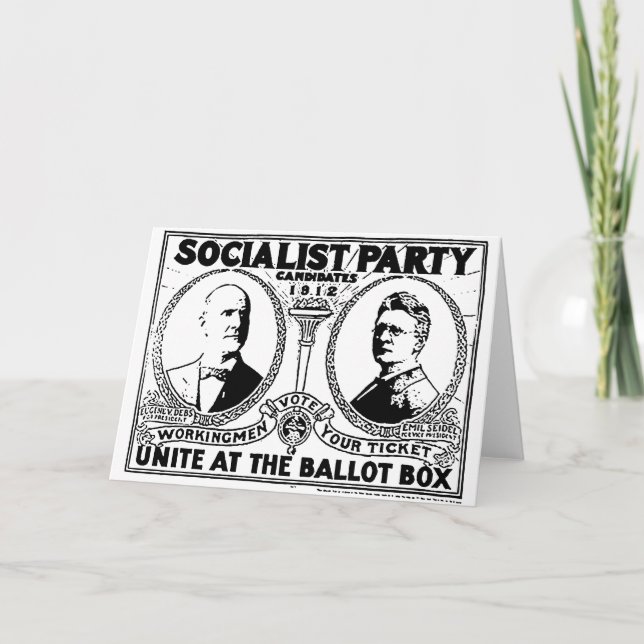 Eugene Debs Campaign Poster Greeting Card (Front)