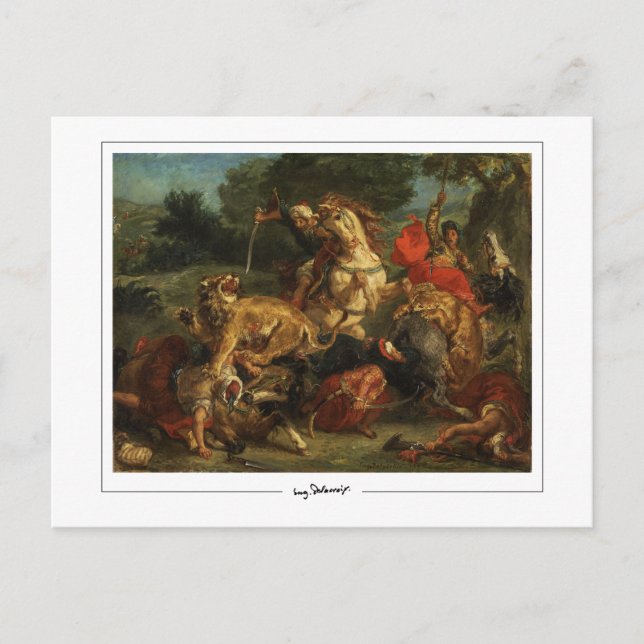 Eugène Delacroix #28 - Fine Art Postcard (Front)