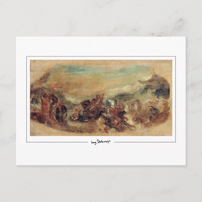 Eugène Delacroix #517 - Carte postale d'art fin (Devant)
