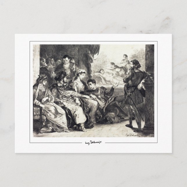 Eugène Delacroix #87 - Fine Art Postcard (Front)