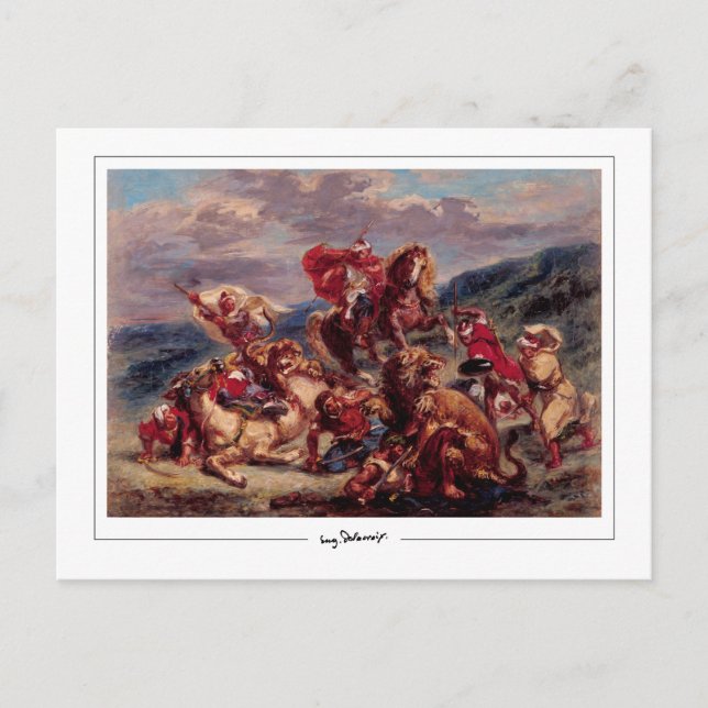 Eugène Delacroix #97 - Fine Art Postcard (Front)
