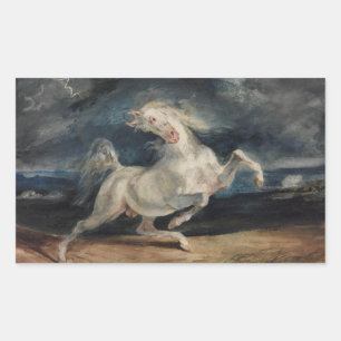 Eugene Delacroix - Horse Frightened by Lightning Sticker
