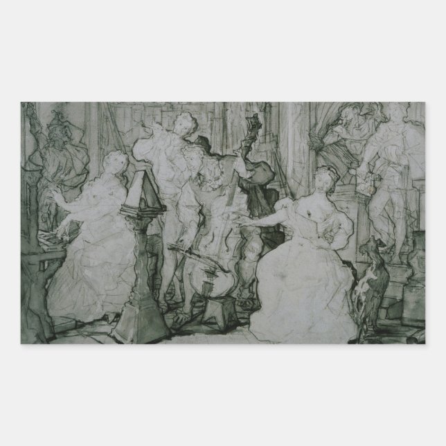 Eugene Delacroix - Le Roy Rene Sticker (Front)
