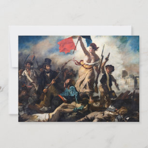 Eugene Delacroix - Liberty Leading The People Invitation