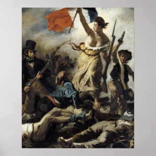 Eugene Delacroix - Liberty, Leading the People Poster