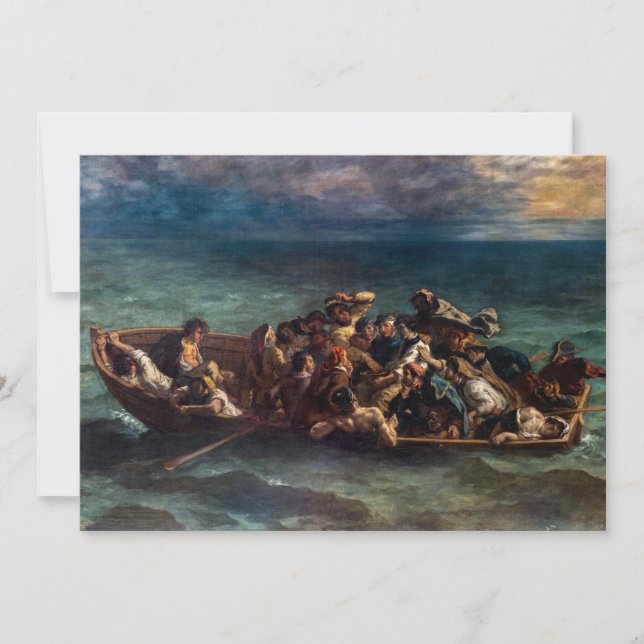 Eugene Delacroix - The Shipwreck of Don Juan Invitation (Front)