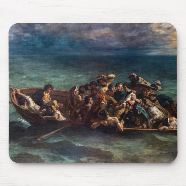 Eugene Delacroix - The Shipwreck of Don Juan Mouse Pad (Front)