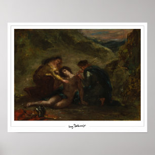 Eugène Delacroix Zedign Affiche d'art #589