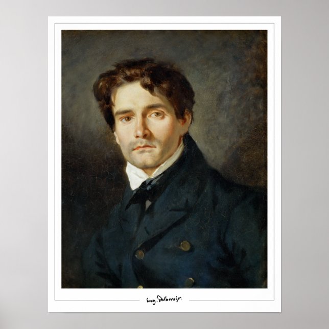 Eugène Delacroix Zedign Art Poster #200 (Front)