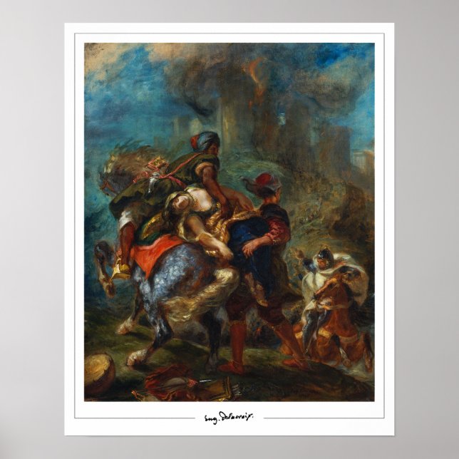 Eugène Delacroix Zedign Art Poster #3 (Front)