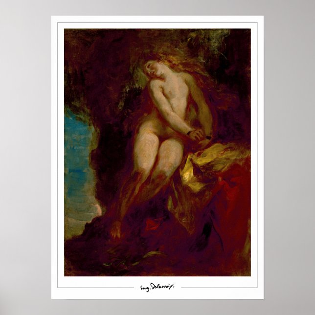 Eugène Delacroix Zedign Art Poster #483 (Front)
