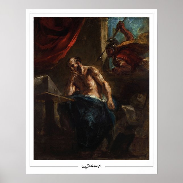 Eugène Delacroix Zedign Art Poster #590 (Front)