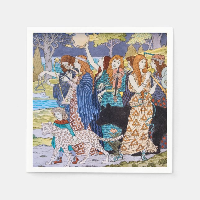 Eugene Grasset - Harmony Decorative Panel Napkin (Front)
