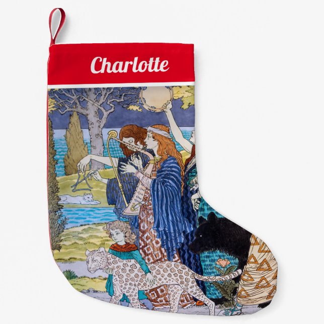 Eugene Grasset - Harmony Decorative Panel Small Christmas Stocking (Front)