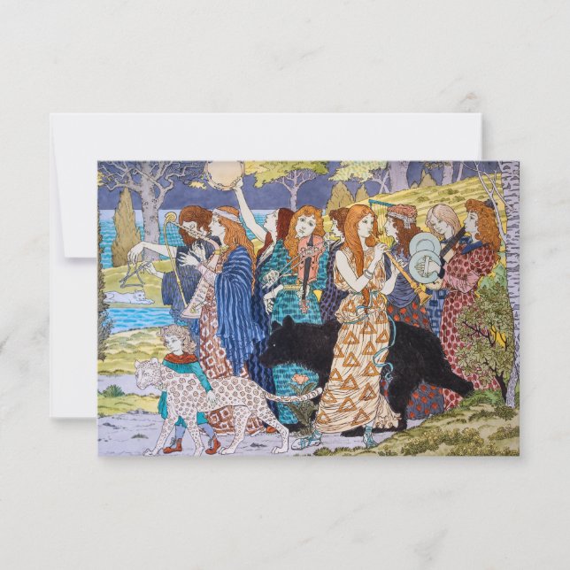 Eugene Grasset - Harmony Decorative Panel Thank You Card (Front)