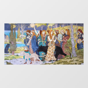 Eugene Grasset - Harmony Decorative Panel Window Cling