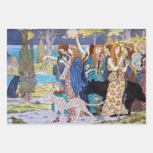 Eugene Grasset - Harmony Decorative Panel Wrapping Paper Sheet