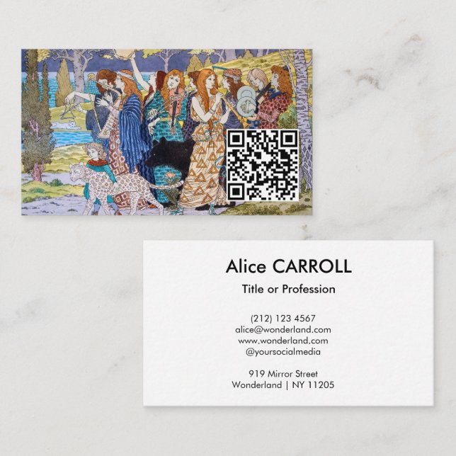 Eugene Grasset - Harmony - QR Code Business Card (Front/Back)