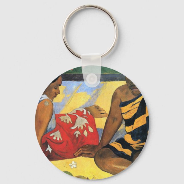 Eugène Henri Paul Gauguin - Two Women From Tahiti Keychain (Front)
