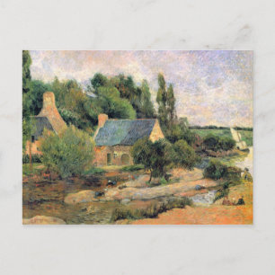 Eugène Henri Paul Gauguin - Washerwomen at Pont-Av Postcard