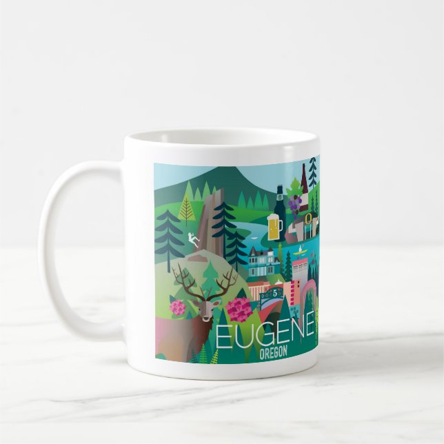 Eugene, Oregon 11oz or 15oz Mug (Left)