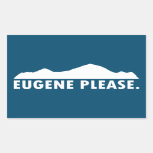 Eugene Oregon Please Sticker