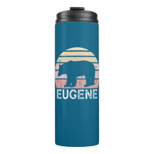 Eugene Oregon Retro Bear Thermal Tumbler