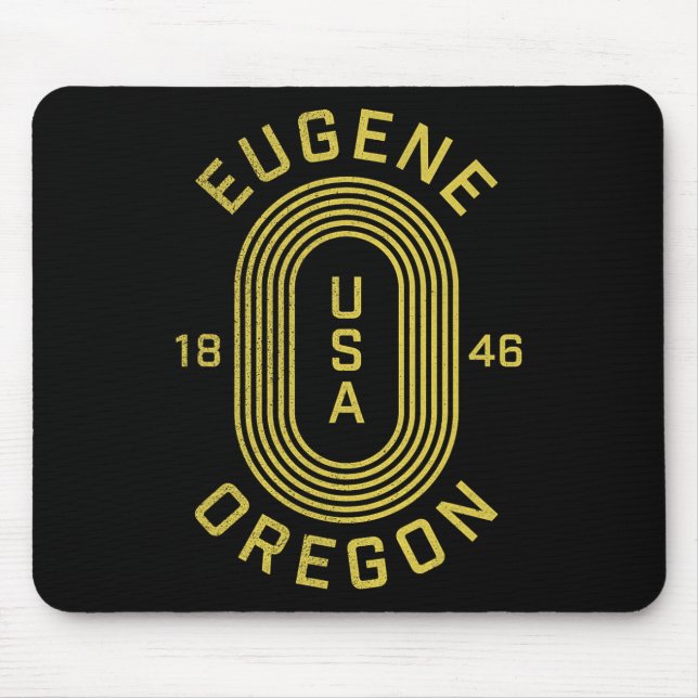 Eugene Oregon Usa  Mouse Pad (Front)