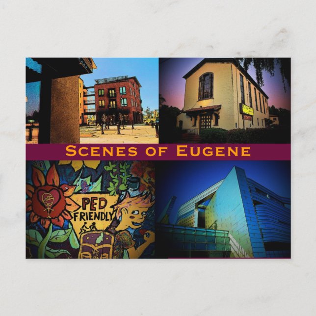 Eugene Scenes Postcard (Front)