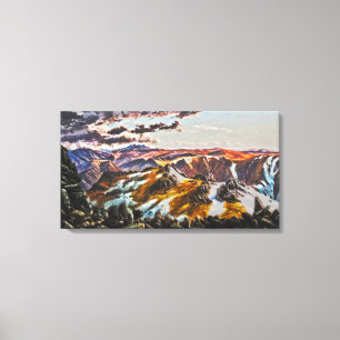 Eugene VON GUÉRard - Mount Townsend (Modified) Canvas Print