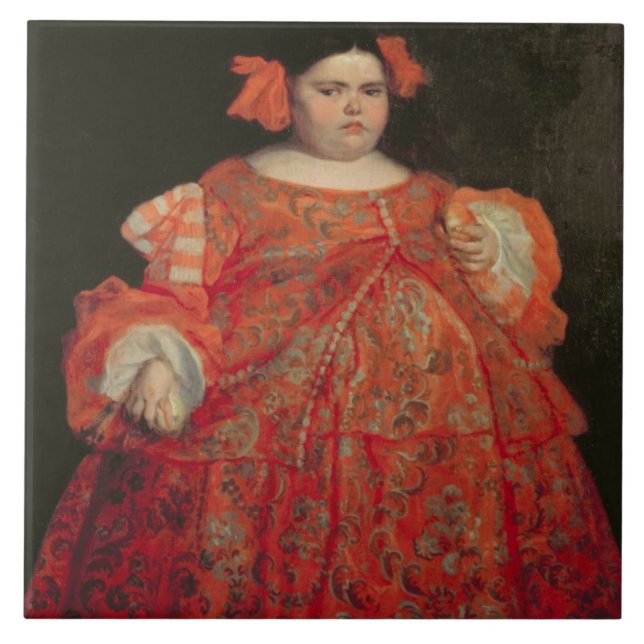Eugenia Martinez Vallejo, called La Monstrua (oil Tile (Front)
