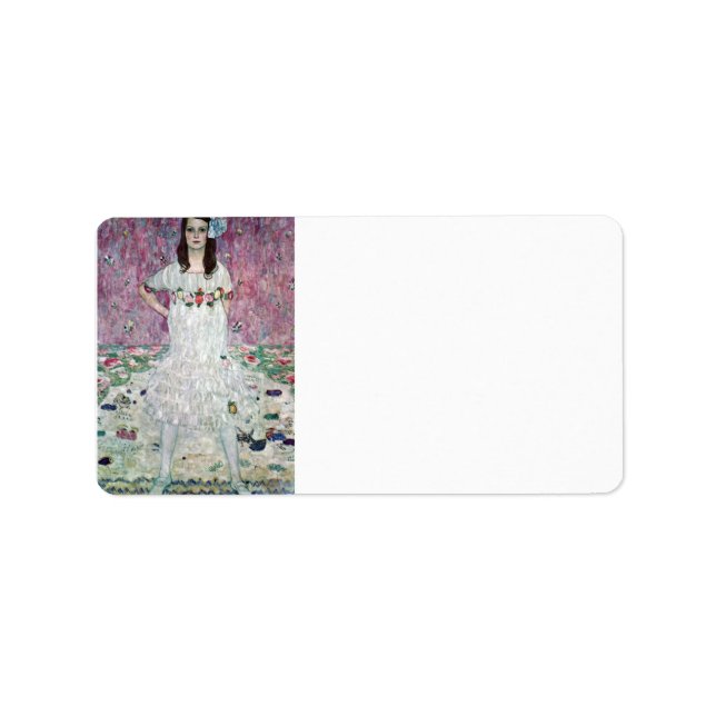 Eugenia Primavesi by Gustav Klimt Label (Front)