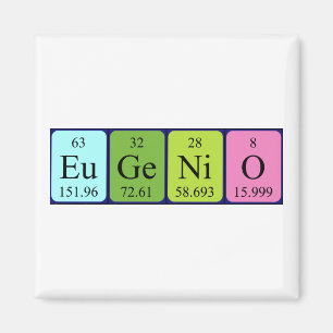 Eugenio periodic table name magnet