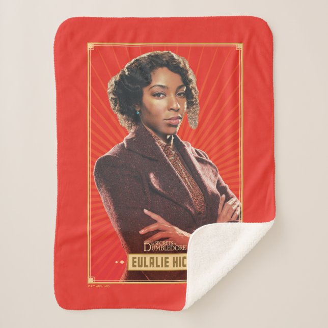 Eulalie Hicks Character Graphic Sherpa Blanket (Front)