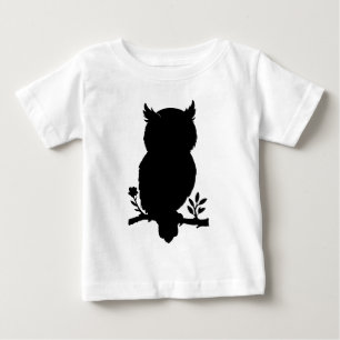 Eule - Scherenschnitt Baby T-Shirt