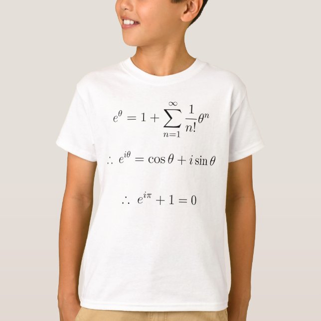 Euler explained: summation T-Shirt (Front)