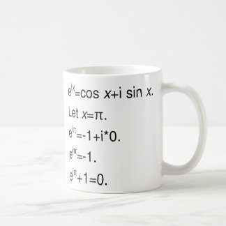 Euler's Formula, Derivation of Identity Coffee Mug