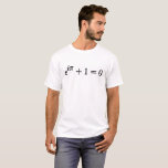 Euler's Identity Equation Cool Math Formulas T-Shirt<br><div class="desc">Euler's Identity. A cute science and math design,  will be a perfect gift for who loves probability theory and statistics,  great for scientific researchers,  math teachers and geeks.</div>