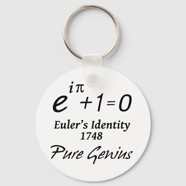 Euler's Identity Keychain (Front)