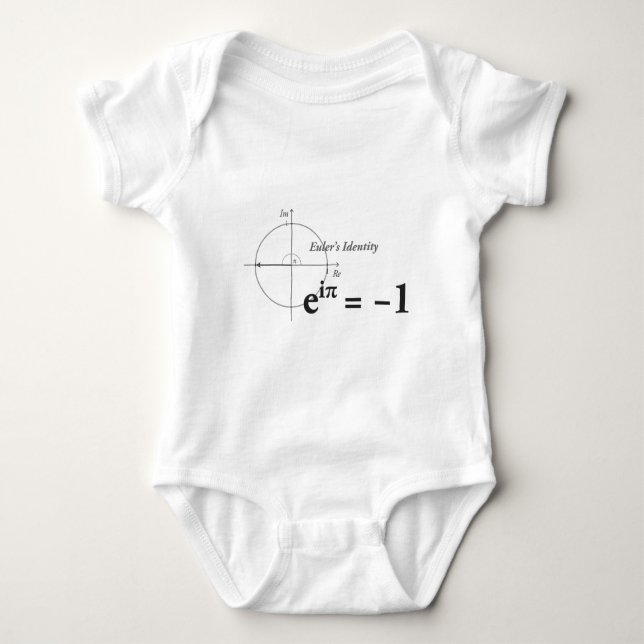 Euler's Identity Math Formula Baby Bodysuit (Front)