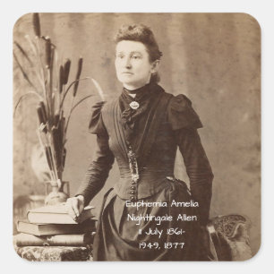 Euphemia Amelia Nightingale Allen Square Sticker