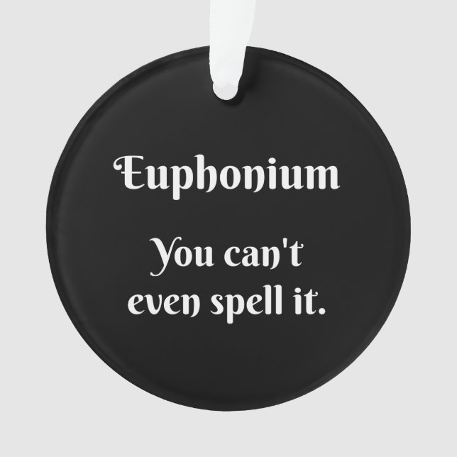 Euphonium Attitude! Ornament (Front)